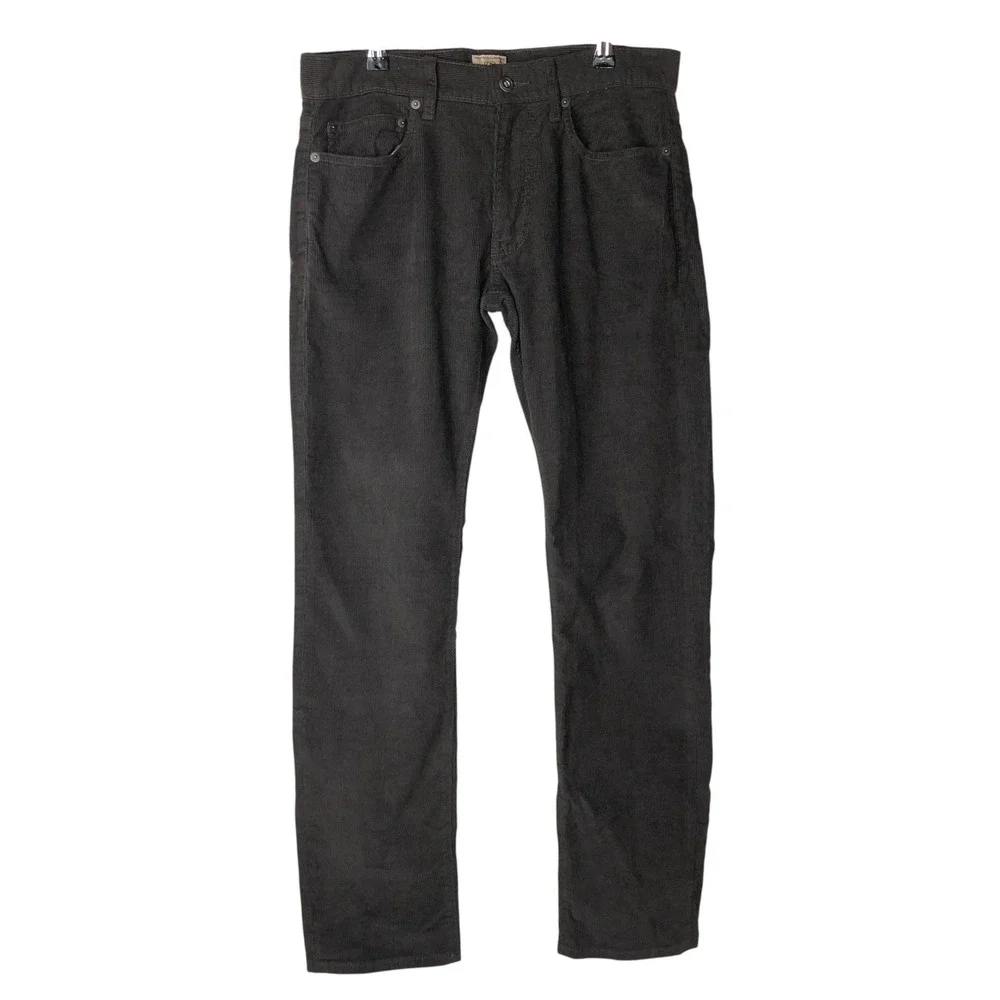 NEW J. Crew Mens 484 Slim-Fit Pant in Corduroy‎ Size W30 L30 Green Grey Office